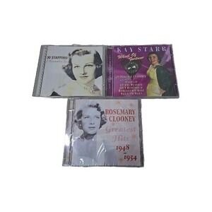 1940's Lady Pop Singers Hits CD Lot‎ of 3 Rosemary Clooney Jo Stafford Kay Starr